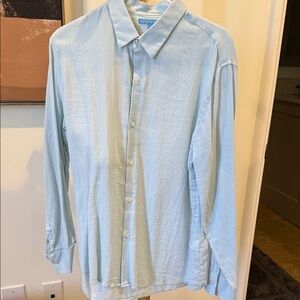 Men's Light Blue Casual Button Down Shirt